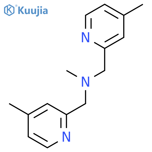 2-Pyridinemethanamine, N,4-dimethyl-N-[(4-methyl-2-pyridinyl)methyl]- structure