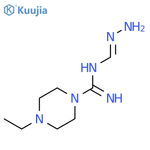 1-Piperazinecarboximidamide, N-(aminoiminomethyl)-4-ethyl- structure