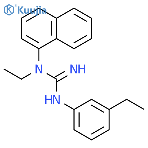Guanidine, N-ethyl-N'-(3-ethylphenyl)-N-1-naphthalenyl- structure