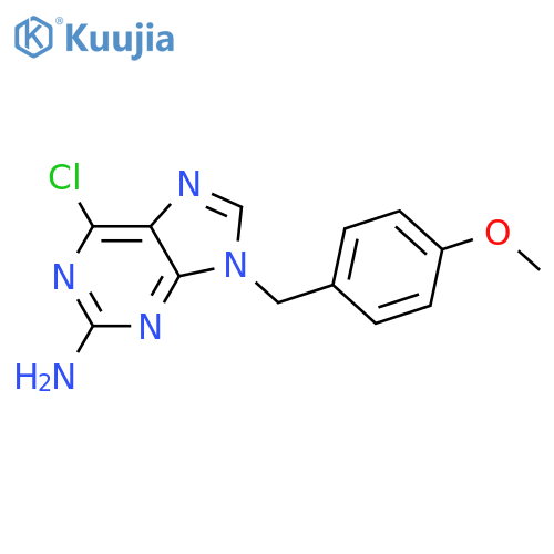 9H-Purin-2-amine, 6-chloro-9-[(4-methoxyphenyl)methyl]- structure