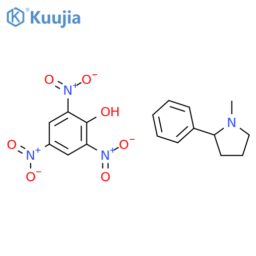 1-methyl-2-phenylpyrrolidine;2,4,6-trinitrophenol structure