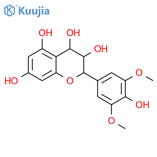 2H-1-Benzopyran-3,4,5,7-tetrol, 3,4-dihydro-2-(4-hydroxy-3,5-dimethoxyphenyl)- structure
