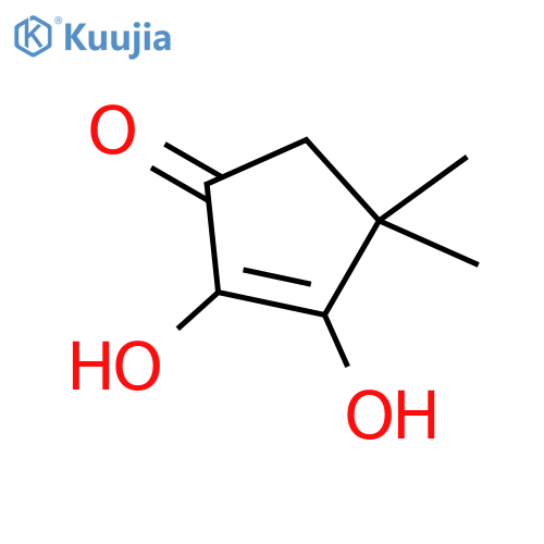 2,3-Dihydroxy-4,4-dimethylcyclopent-2-en-1-one structure