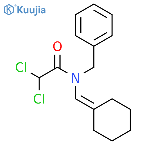 Acetamide, 2,2-dichloro-N-(cyclohexylidenemethyl)-N-(phenylmethyl)- structure