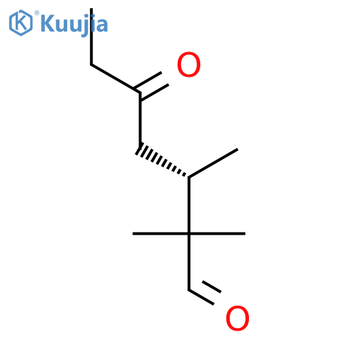 Heptanal, 2,2,3-trimethyl-5-oxo-, (S)- structure