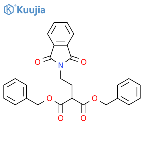 Propanedioic acid, 2-[2-(1,3-dihydro-1,3-dioxo-2H-isoindol-2-yl)ethyl]-, 1,3-bis(phenylmethyl) ester structure