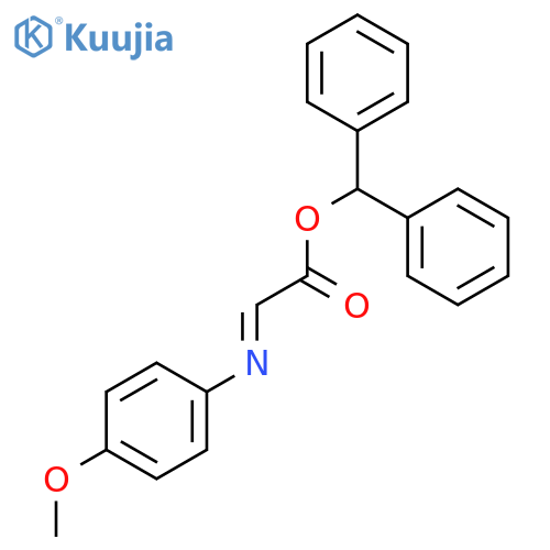 Acetic acid, [(4-methoxyphenyl)imino]-, diphenylmethyl ester, (E)- structure