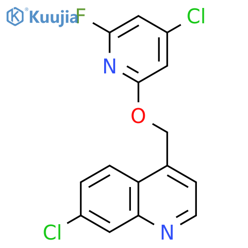 Quinoline, 7-chloro-4-[[(4-chloro-6-fluoro-2-pyridinyl)oxy]methyl]- structure