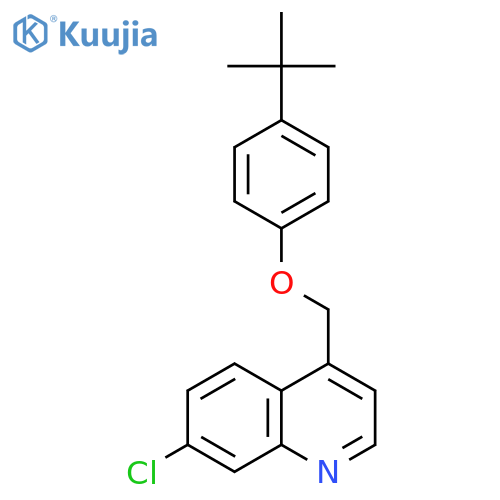 Quinoline, 7-chloro-4-[[4-(1,1-dimethylethyl)phenoxy]methyl]- structure