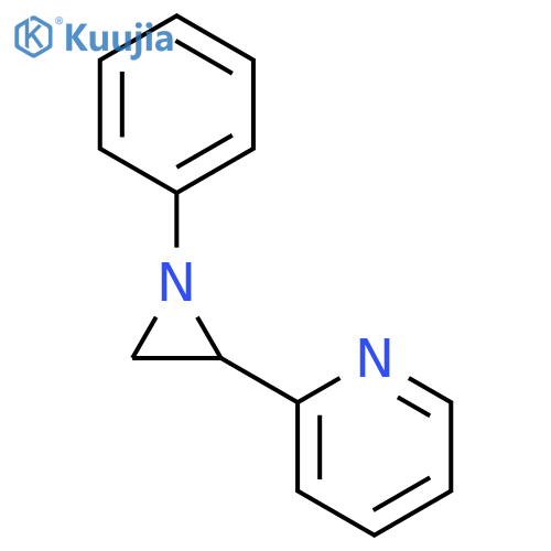 Pyridine, 2-(1-phenyl-2-aziridinyl)- structure