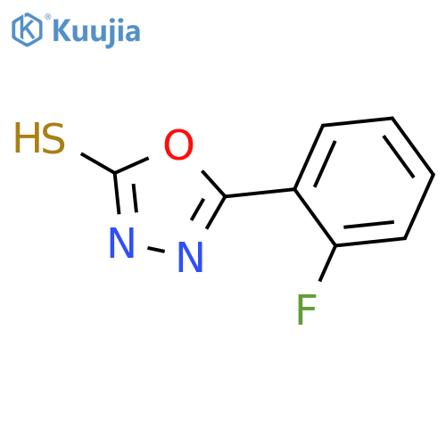 1,3,4-Oxadiazole-2-thiol, 5-(2-fluorophenyl)- structure