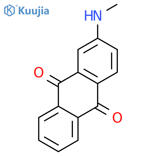 2-(methylamino)anthracene-9,10-dione structure