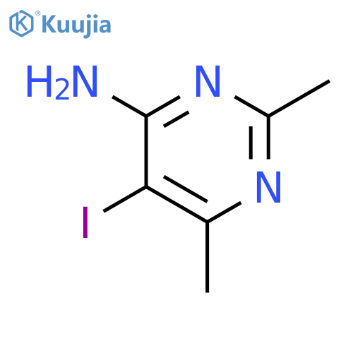 5-iodo-2,6-dimethylpyrimidin-4-amine structure