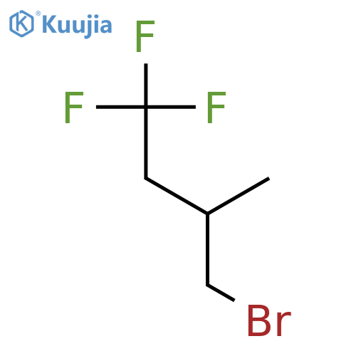1-Bromo-2-methyl-4,4,4-trifluorobutane structure