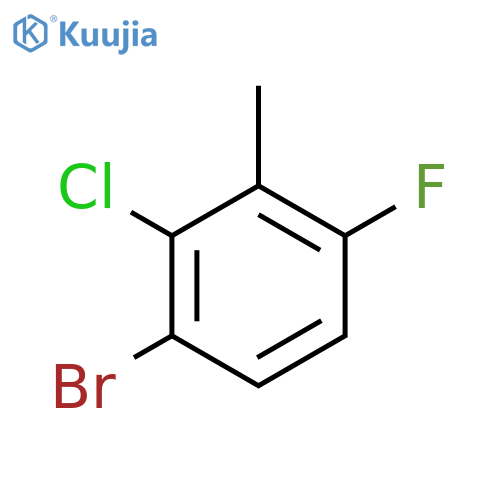 3-Bromo-2-chloro-6-fluorotoluene structure