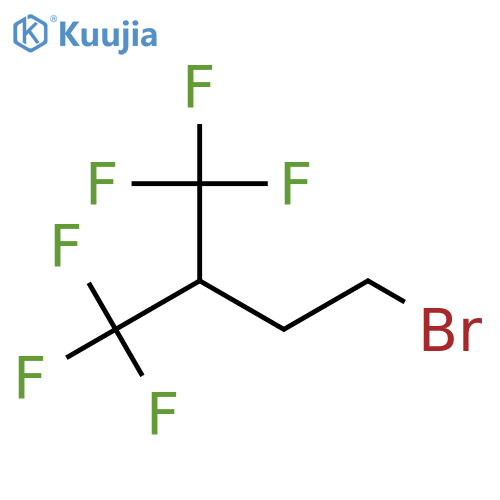 4-bromo-1,1,1-trifluoro-2-(trifluoromethyl)butane structure