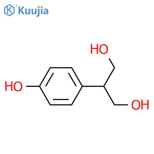 2-(4-hydroxyphenyl)propane-1,3-diol structure