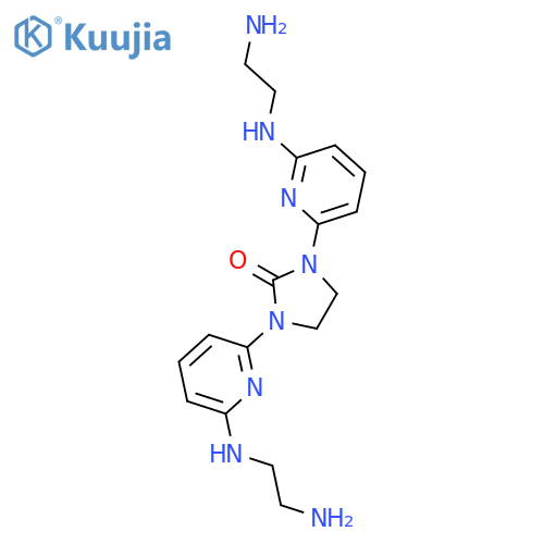 2-Imidazolidinone, 1,3-bis[6-[(2-aminoethyl)amino]-2-pyridinyl]- structure