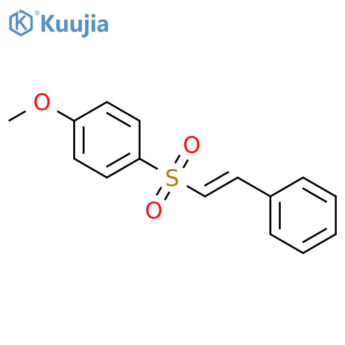 Benzene, 1-methoxy-4-[(2-phenylethenyl)sulfonyl]- structure