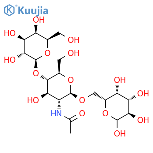 6-O-2-Acetamido-2-deoxy-4-O-(β-D-galactopyranosyl)-β-D-glucopyranosyl-D-galactopyranose structure