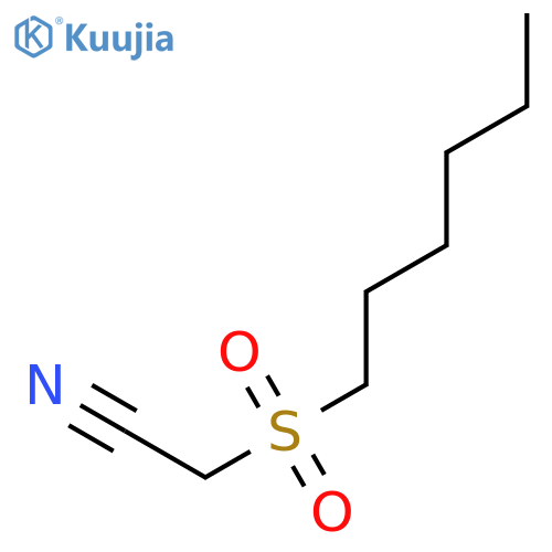 n-Hexanesulphonylacetonitrile structure