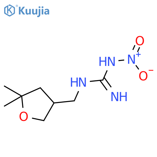 Guanidine, N-nitro-N'-[(tetrahydro-5,5-dimethyl-3-furanyl)methyl]- structure
