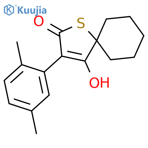 1-Thiaspiro[4.5]dec-3-en-2-one, 3-(2,5-dimethylphenyl)-4-hydroxy- structure