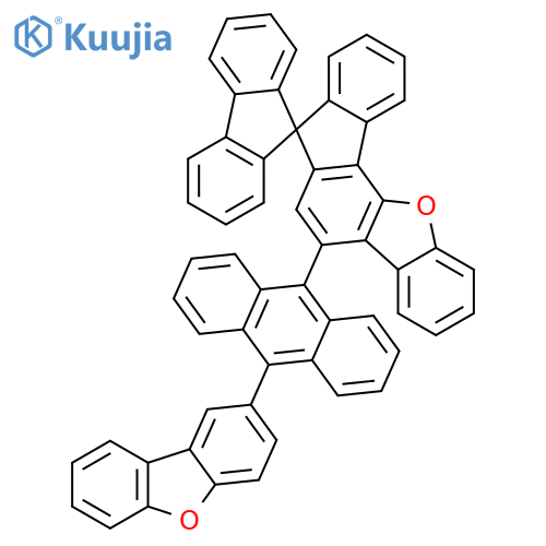 Spiro[7H-benzo[b]fluoreno[3,4-d]furan-7,9'-[9H]fluorene], 5-[10-(2-dibenzofuranyl)-9-anthracenyl]- structure