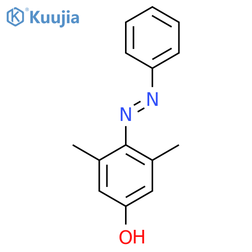 3,5-Dimethyl-4-(E)-phenyldiazenylphenol structure