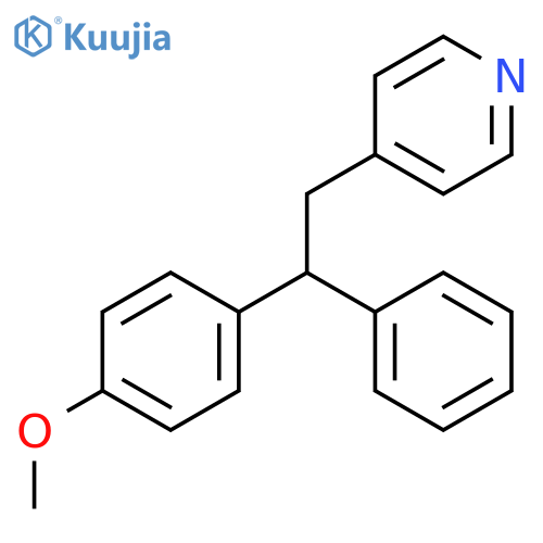 Pyridine, 4-[2-(4-methoxyphenyl)-2-phenylethyl]- structure