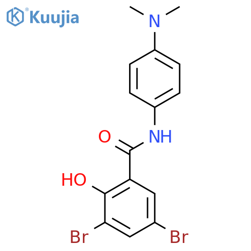 Benzamide, 3,5-dibromo-N-[4-(dimethylamino)phenyl]-2-hydroxy- structure