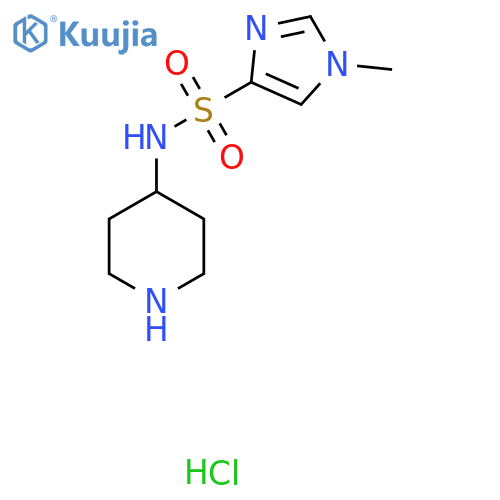 1-methyl-N-piperidin-4-yl-1H-imidazole-4-sulfonamide hydrochloride structure