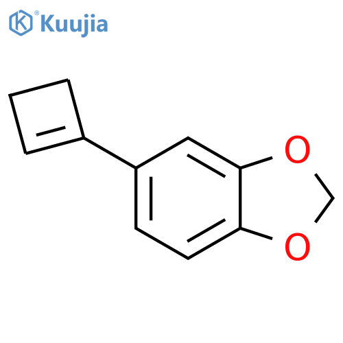 1,3-Benzodioxole, 5-(1-cyclobuten-1-yl)- structure