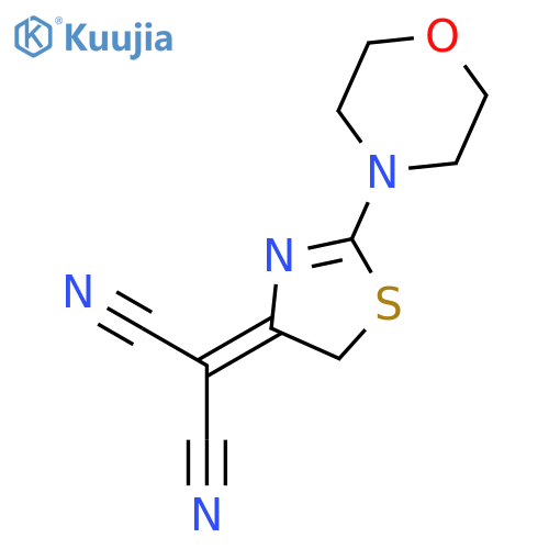 Propanedinitrile, [2-(4-morpholinyl)-4(5H)-thiazolylidene]- structure