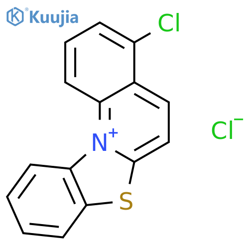 Benzothiazolo[3,2-a]quinolinium, 4-chloro-, chloride structure