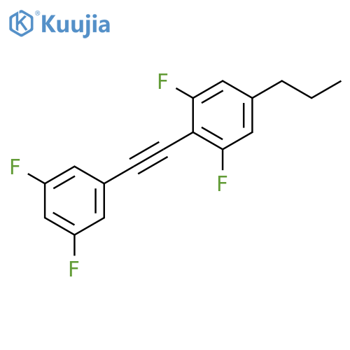 Benzene, 2-[(3,5-difluorophenyl)ethynyl]-1,3-difluoro-5-propyl- structure