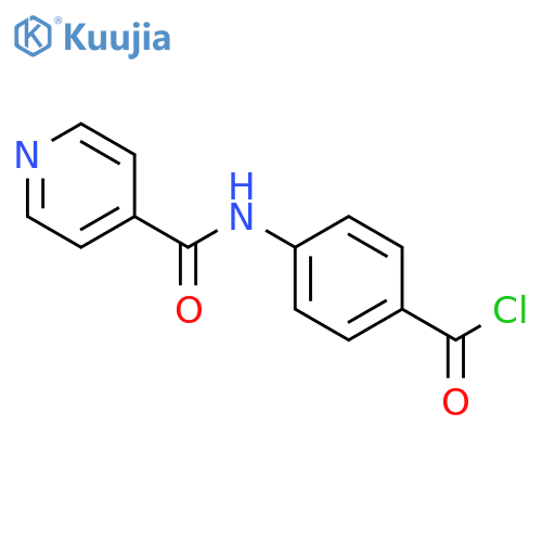 Benzoyl chloride, 4-[(4-pyridinylcarbonyl)amino]- structure