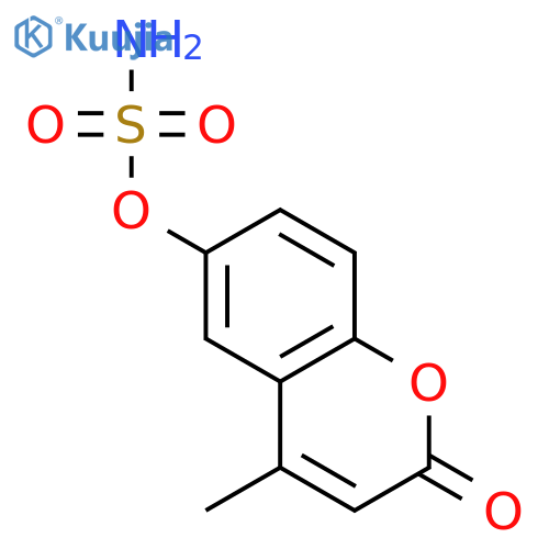 Sulfamic acid, 4-methyl-2-oxo-2H-1-benzopyran-6-yl ester structure