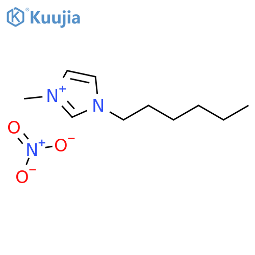 1-Hexyl-3-methylimidazolium nitrate structure