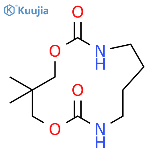 1,10-Dioxa-3,8-diazacyclotridecane-2,9-dione, 12,12-dimethyl- structure