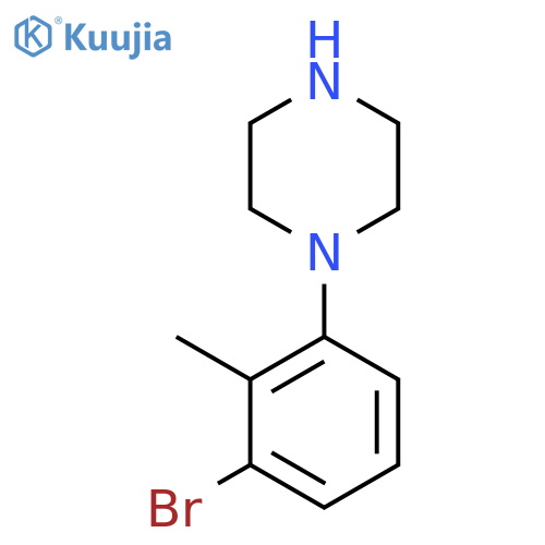 1-(3-bromo-2-methylphenyl)piperazine structure
