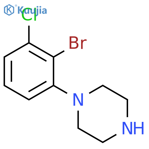 1-(2-bromo-3-chlorophenyl)piperazine structure