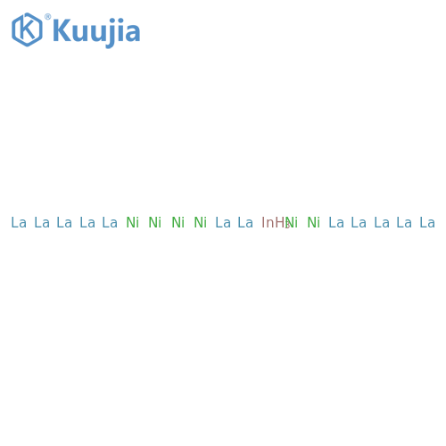 Indium, compd. with lanthanum and nickel (1:12:6) structure