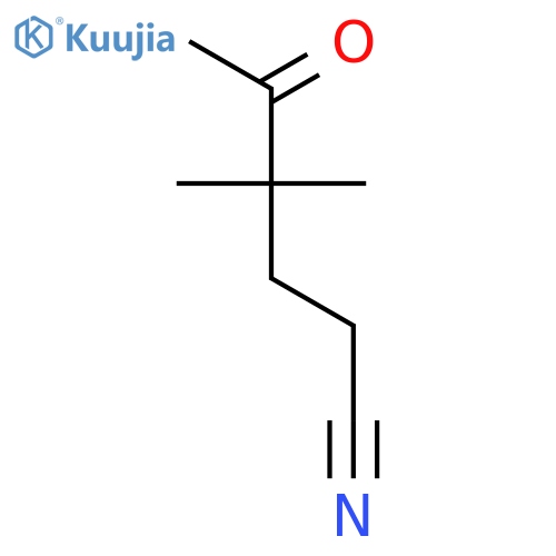 4,4-dimethyl-5-oxohexanenitrile structure