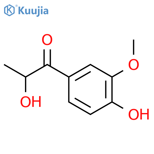 2-hydroxy-1-(4-hydroxy-3-methoxyphenyl)propan-1-one structure