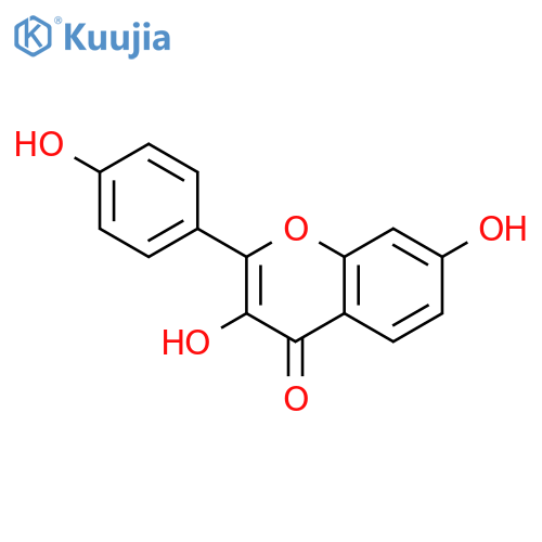 4H-1-Benzopyran-4-one,3,7-dihydroxy-2-(4-hydroxyphenyl)- structure