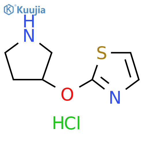2-(pyrrolidin-3-yloxy)-1,3-thiazole dihydrochloride structure