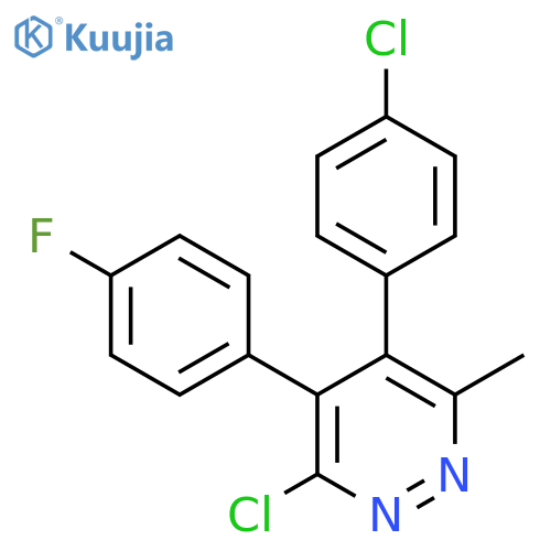 3-Chloro-5-(4-chlorophenyl)-4-(4-fluorophenyl)-6-methylpyridazine structure