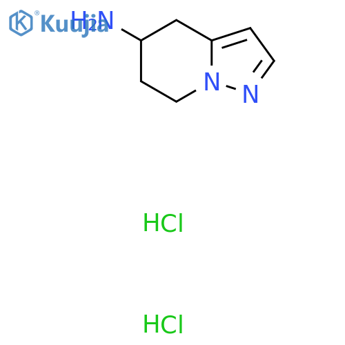 4H,5H,6H,7H-pyrazolo[1,5-a]pyridin-5-amine dihydrochloride structure