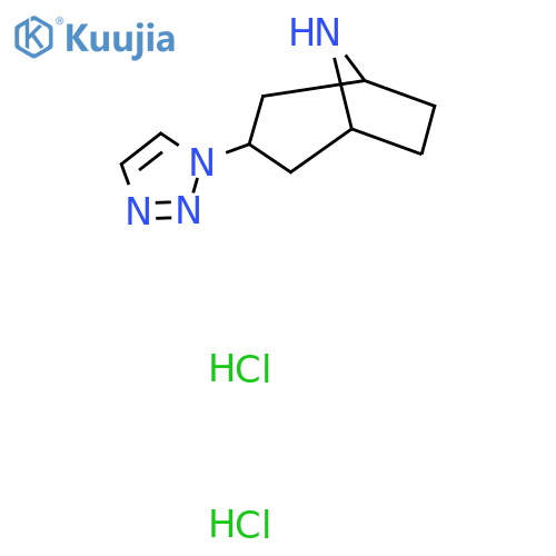 3-(1H-1,2,3-triazol-1-yl)-8-azabicyclo[3.2.1]octane dihydrochloride structure